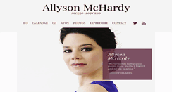 Desktop Screenshot of allysonmchardy.com